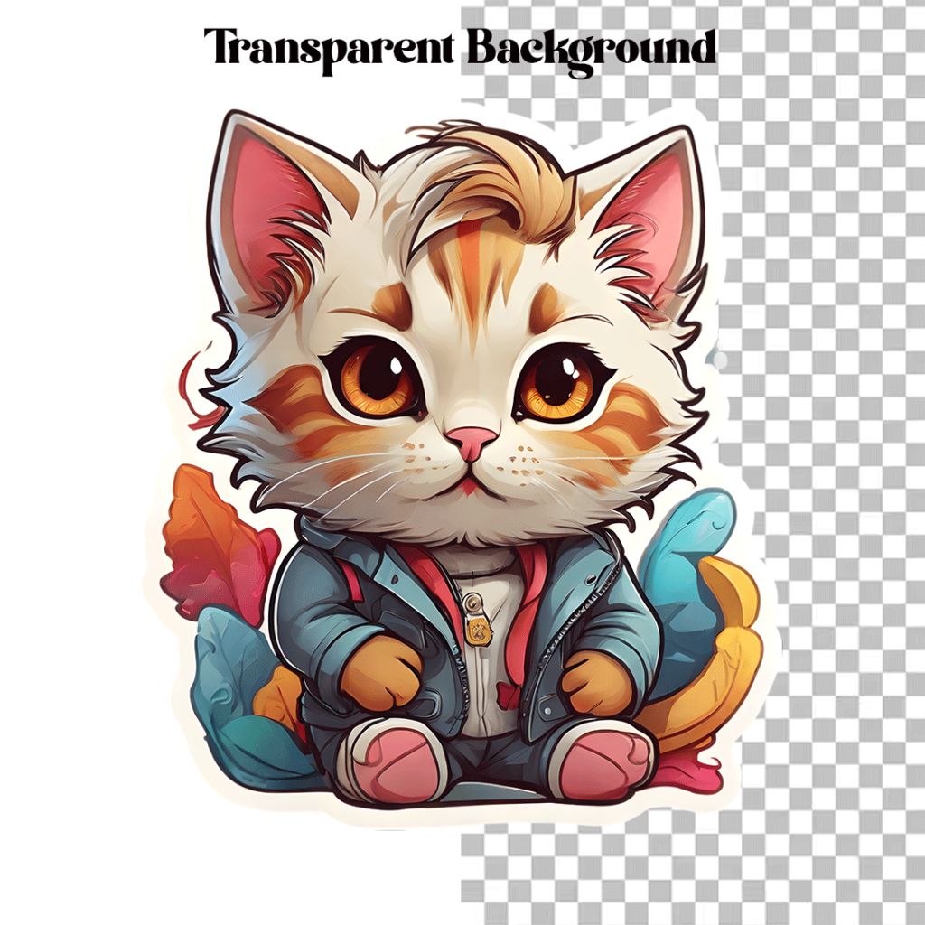 Cute Designer Cat Stickers PNG’s - MasterBundles