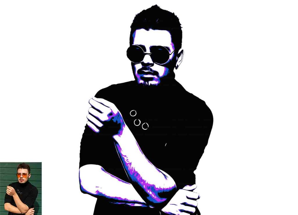 Vector Cover Art Photoshop Action - MasterBundles