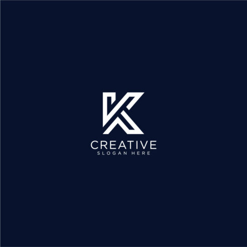 Set of creative letter k logo design template cover image.
