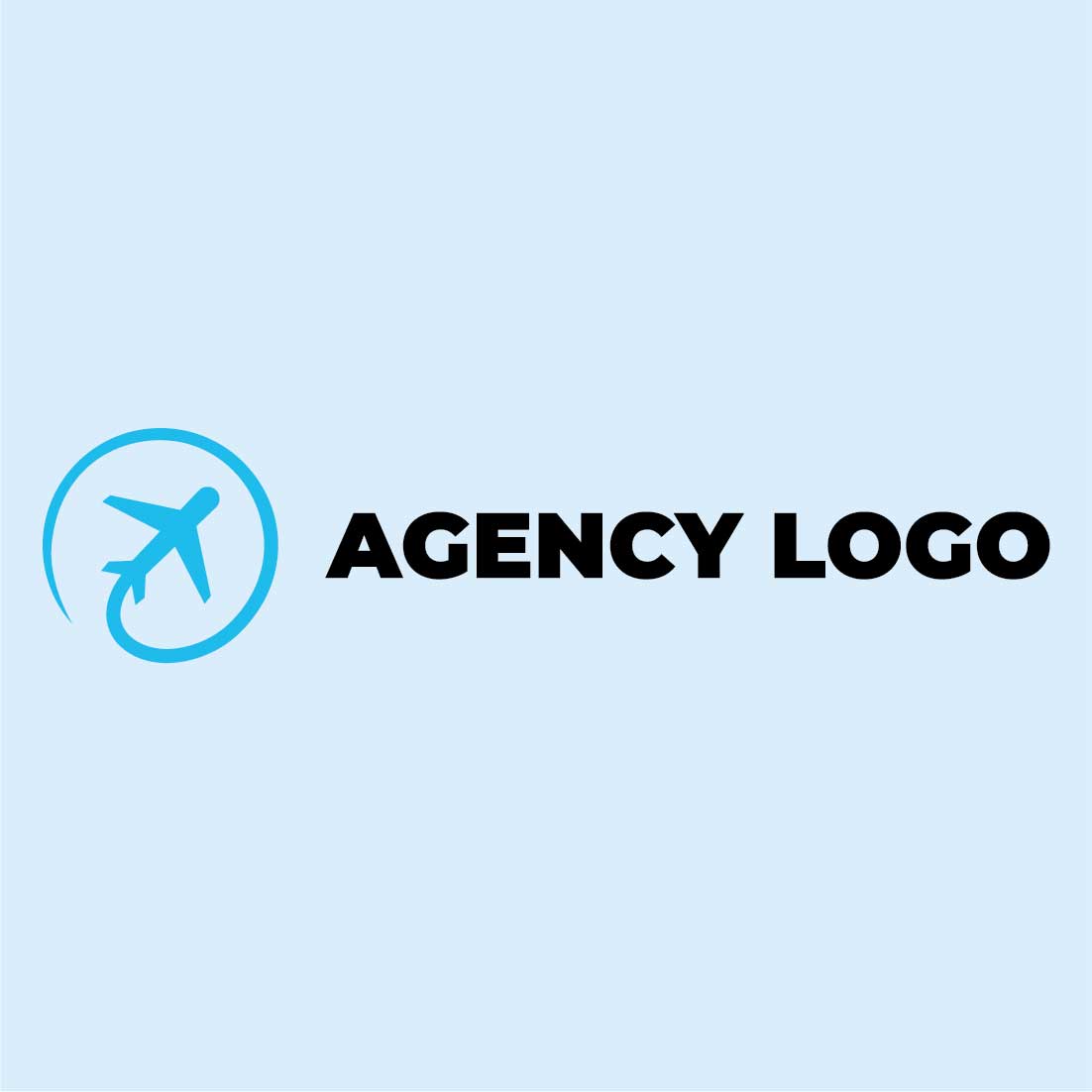 Vector logo design templates for airlines, airplane tickets, travel agencies, Agency Logo - planes and emblems pinterest preview image.