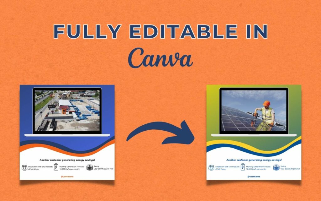 50 Solar Energy Canva Templates For Social Media - MasterBundles