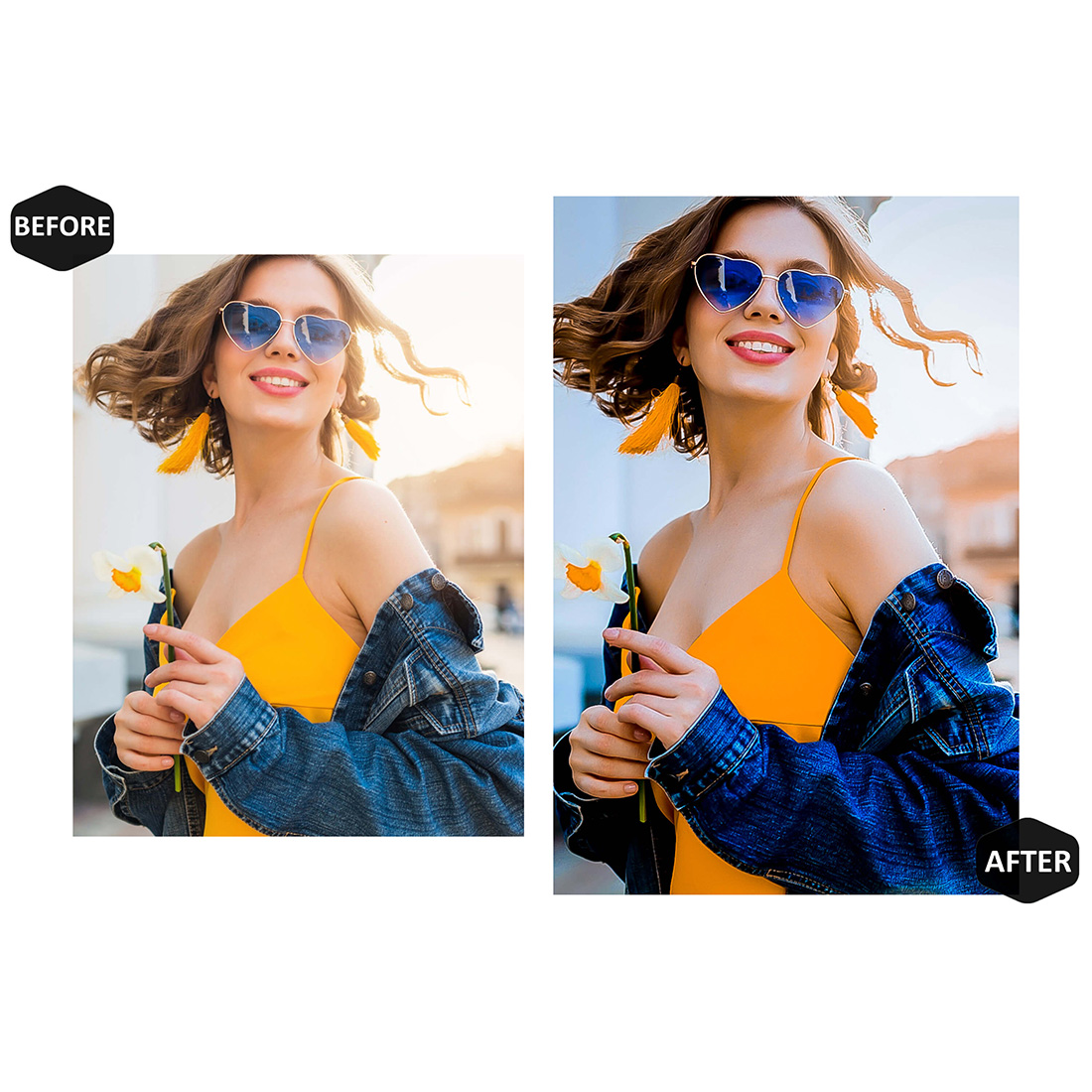 12 Blue Graphy Lightroom Presets, Bluish Mobile Preset, Moody Desktop LR Filter DNG Portrait Instagram Theme For Lifestyle, Summer Scheme preview image.