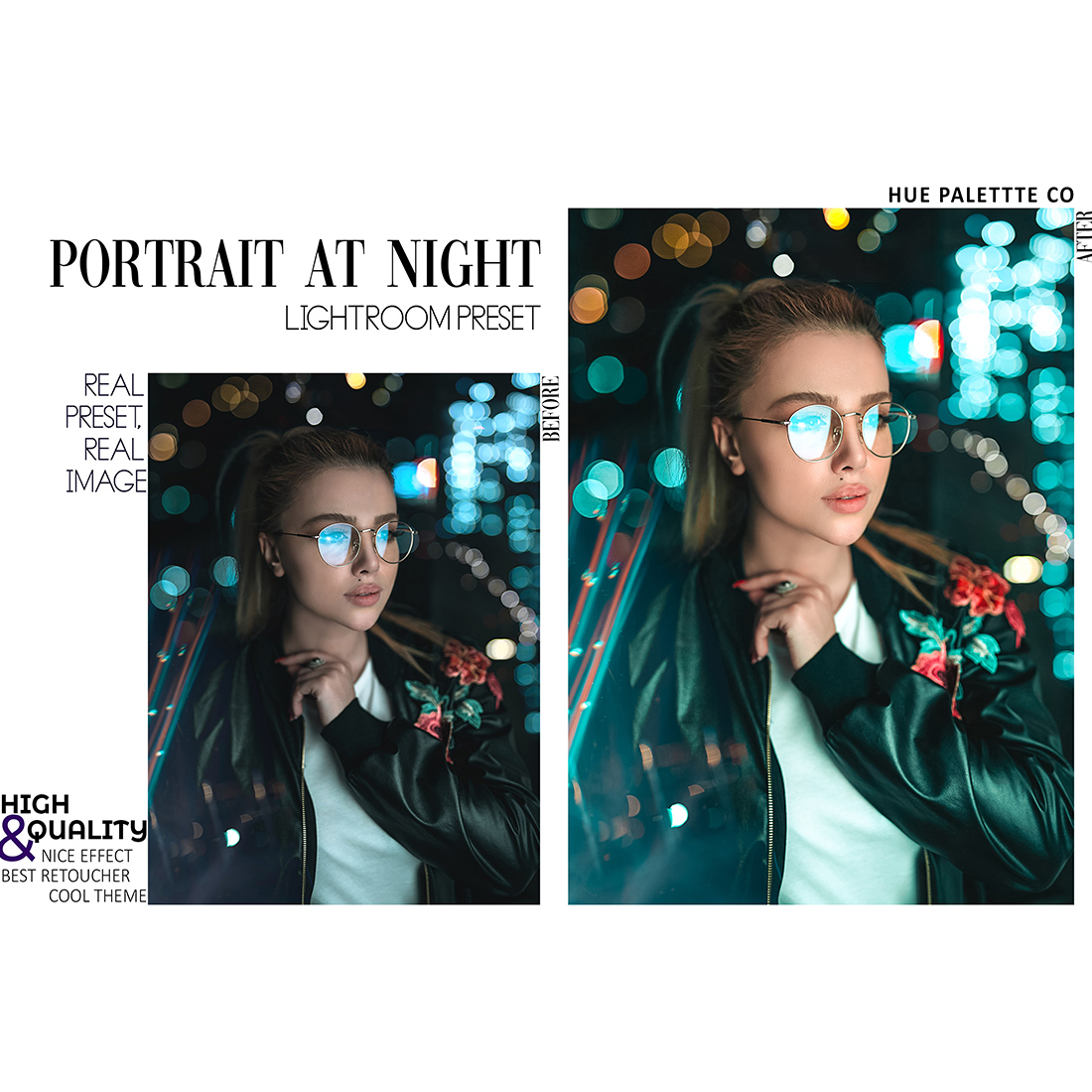15 Float On Night Air Lightroom Presets, Concert Mobile Preset, Party Club Desktop, Lifestyle Portrait Theme Instagram LR Filter DNG Bright preview image.