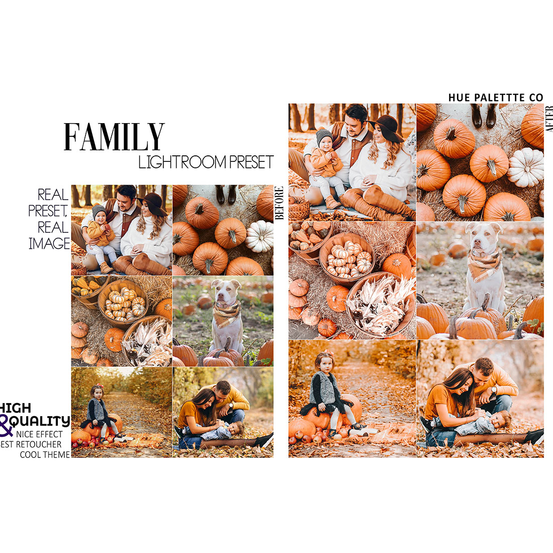 12 September 2021 Lightroom Presets, Pumpkin Mobile Preset, Autumn Desktop, Lifestyle Portrait Theme Instagram LR Filter DNG Orange Fall preview image.