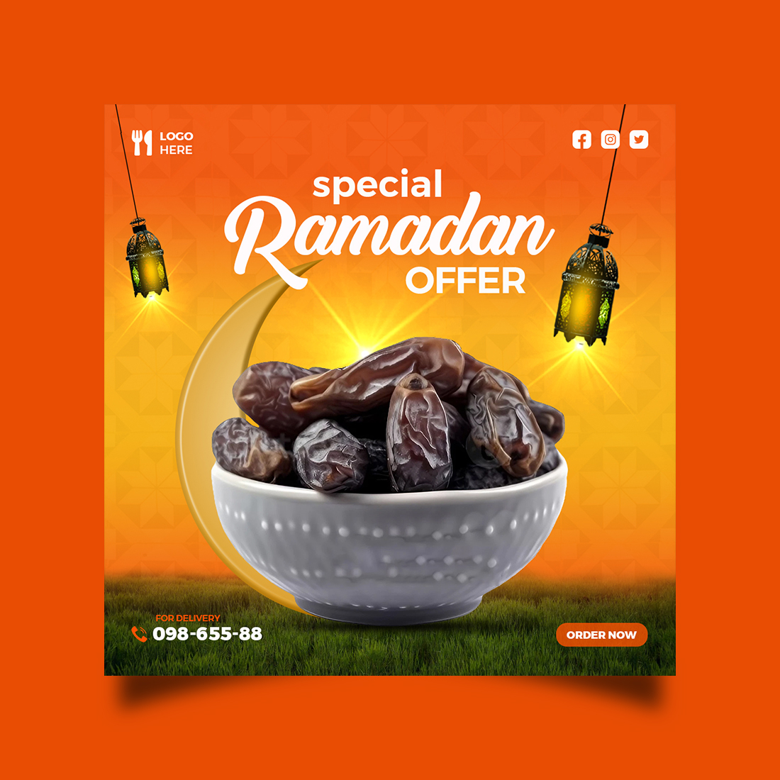 Ramadan Social Media Design preview image.