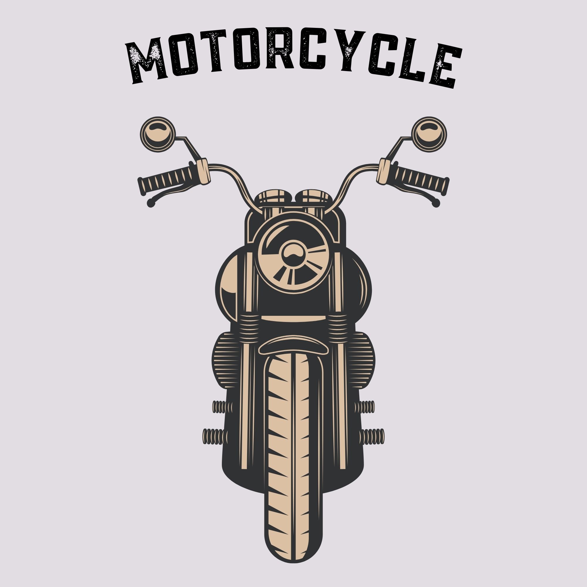 Retro Motorcycle Design Elements preview image.