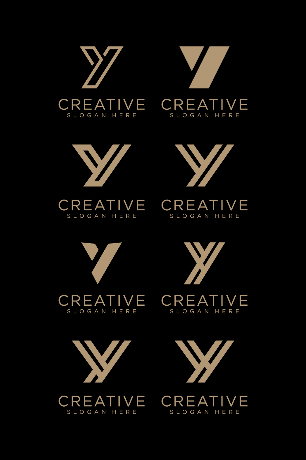 Letter y vector Logo Template Illustration Design pinterest preview image.