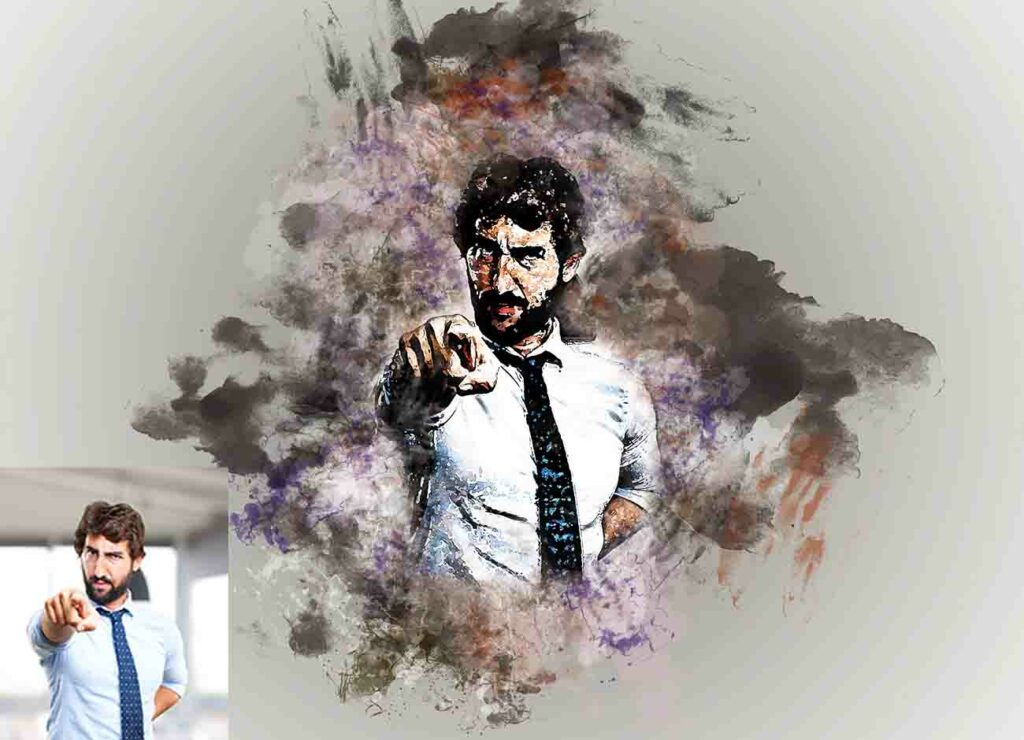 Art Watercolor Painting Photoshop Action - MasterBundles