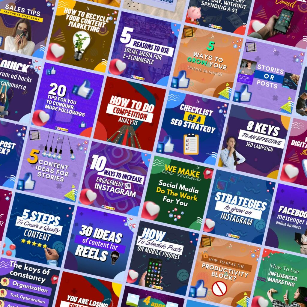 50 Digital Marketing Canva Templates For Social Media - MasterBundles