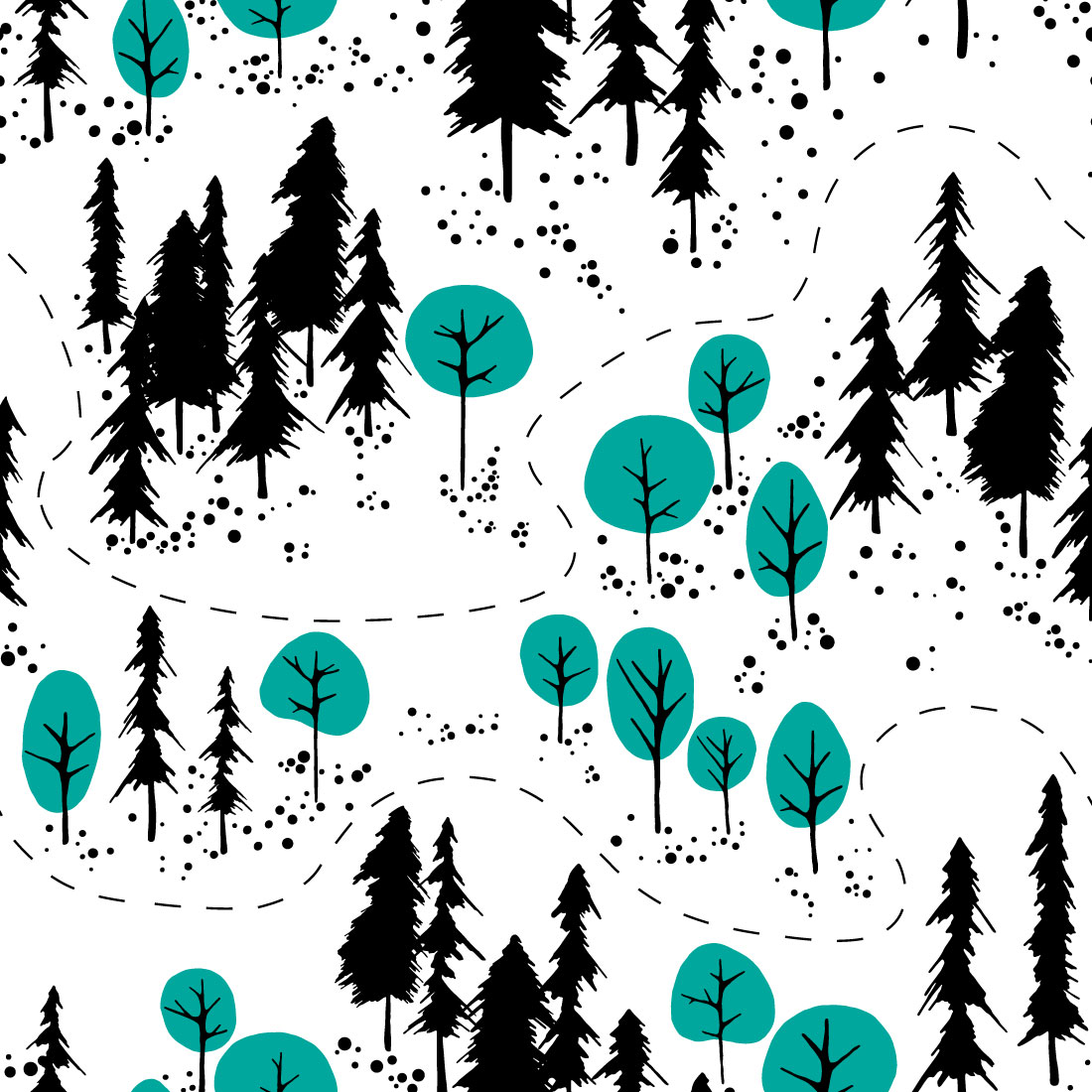 Outdoor Map Seamless Patterns preview image.