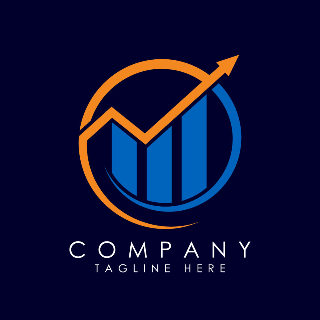 Business finance accounting logo sign symbol vector illustration ...