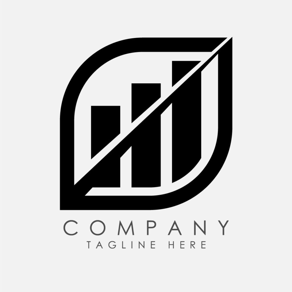Business finance accounting logo sign symbol vector illustration ...