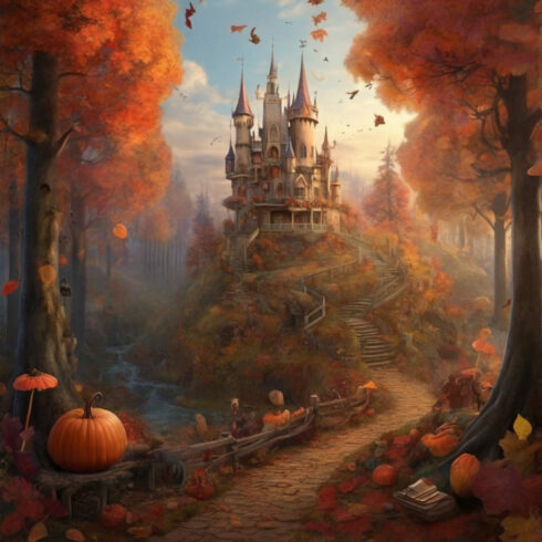 fairy tales' autumn forest cover image.