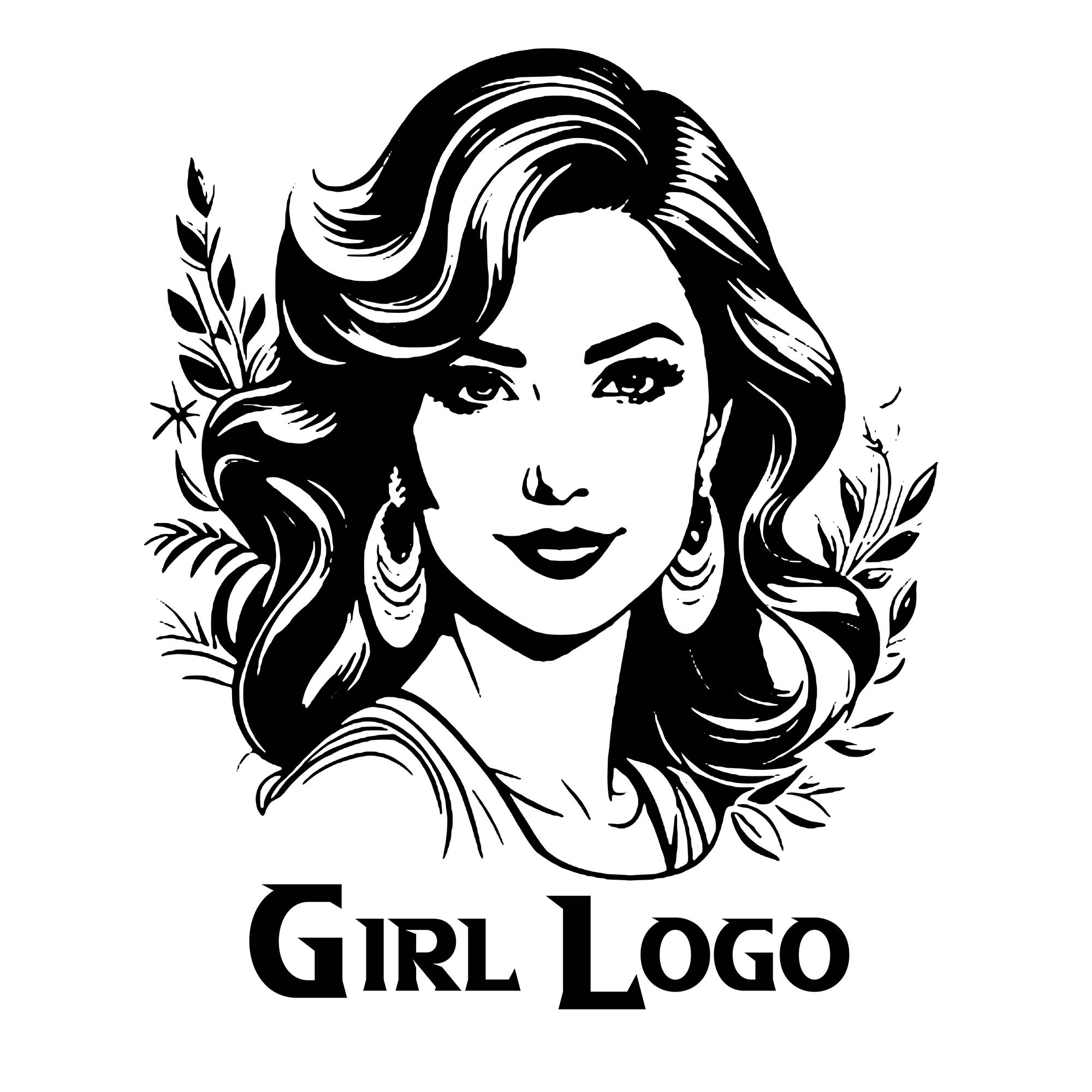 beauty girl line artwork vector  girl line art drawing  line art female hire cover image.