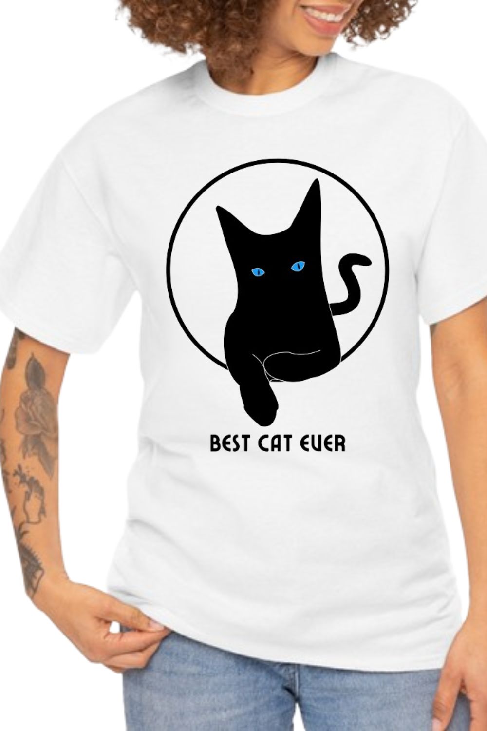 Best cat ever design pinterest preview image.