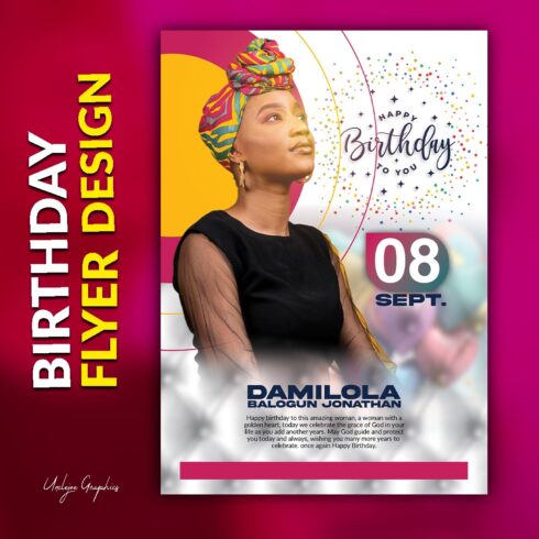 BIRTHDAY FLYER TEMPLATE DESIGN (FREE) cover image.