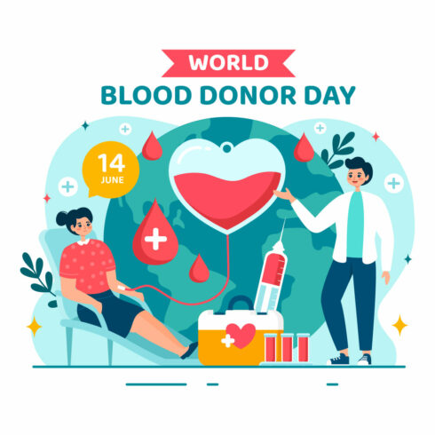 12 World Blood Donor Day Illustration cover image.