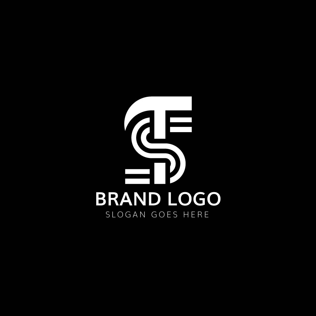 R Q icon logo design Q R elegant and Professional letter icon design preview image.