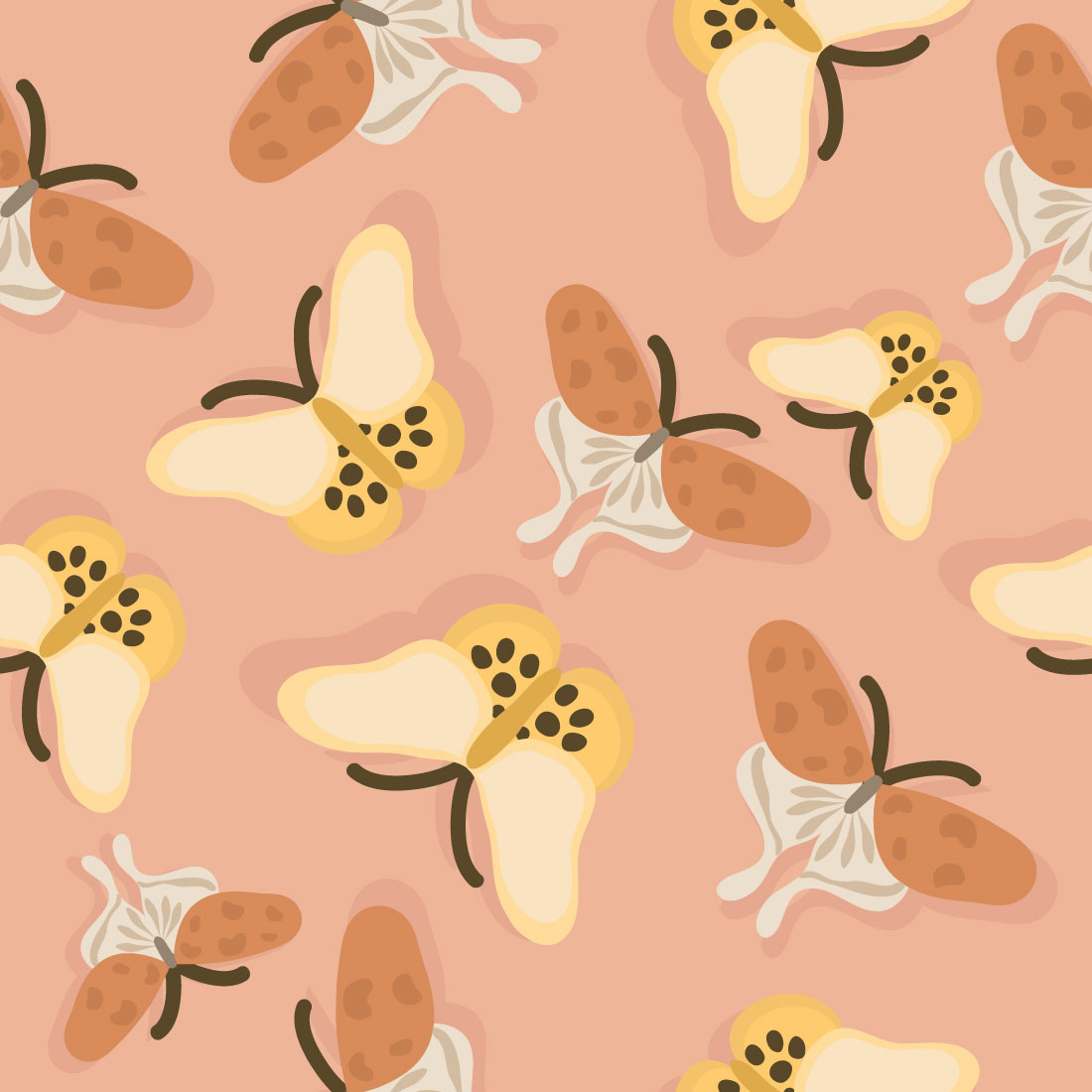 Butterfly Seamless Pattern preview image.