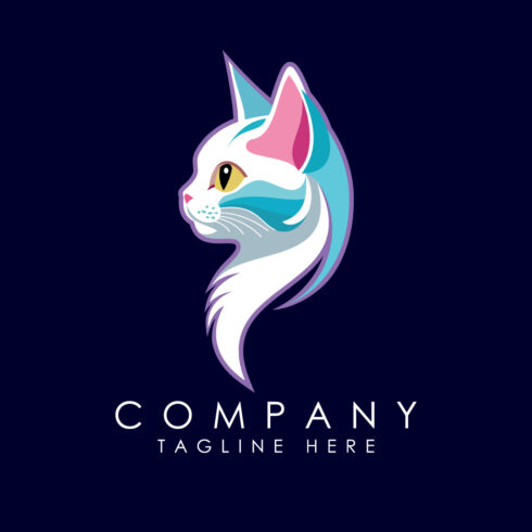Cat Colorful Logo Cat Logo Design Vector illustration Animal Logo cover image.