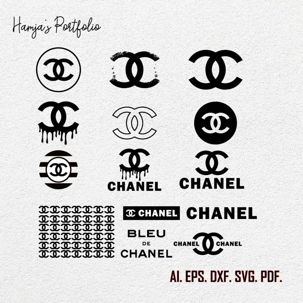 chanel logo svg vector bundle , chanel patten,coco chanel logo svg ...