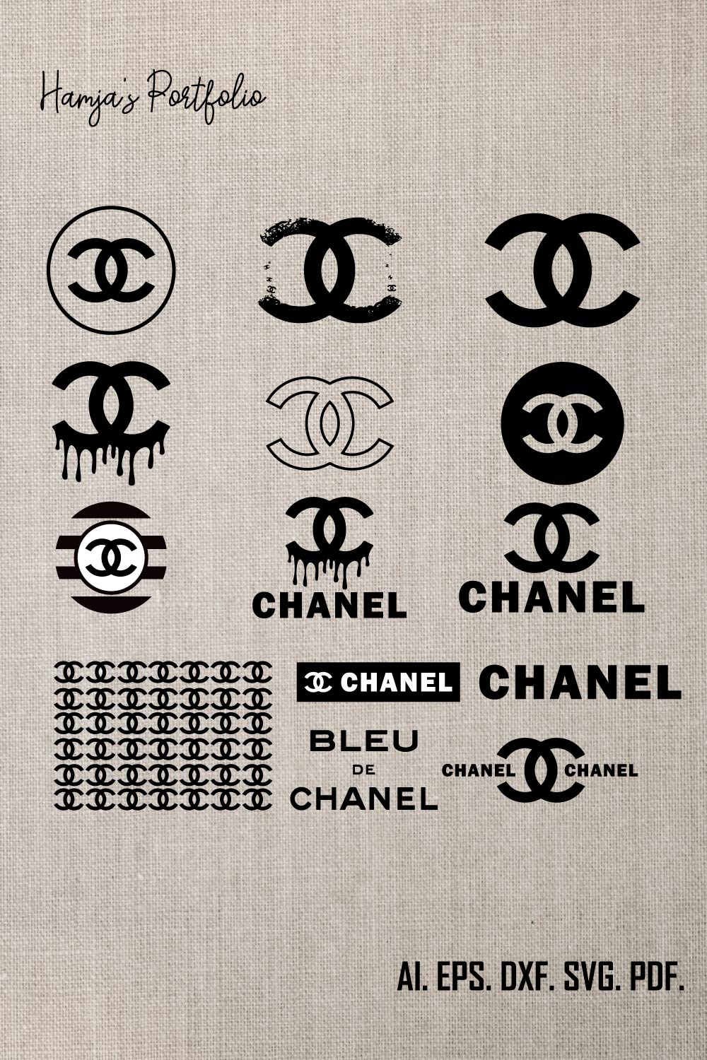 chanel logo svg vector bundle , chanel patten,coco chanel logo svg ,Chanel bundle Svg, Logo Brand Bundle Svg, Logo Svg, Fashion Brand Svg, Famous Brand Svg, Fashion Svg, pinterest preview image.