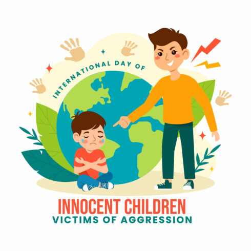 12 Children Victims of Aggression Illustration cover image.