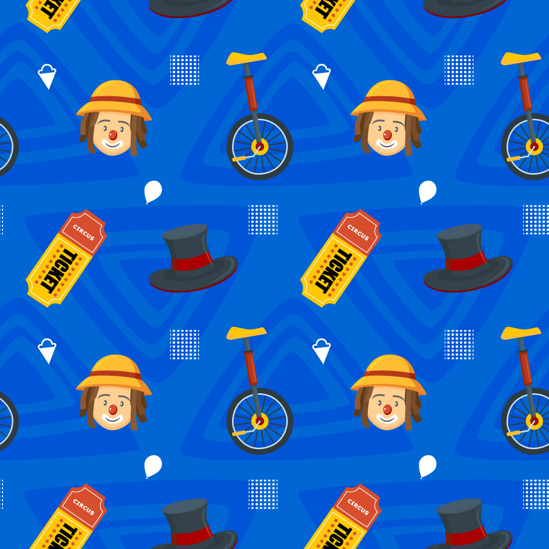 Circus Seamless Pattern preview image.