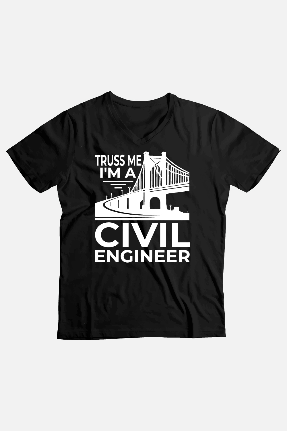 Civil engineer t-shirt template design pinterest preview image.