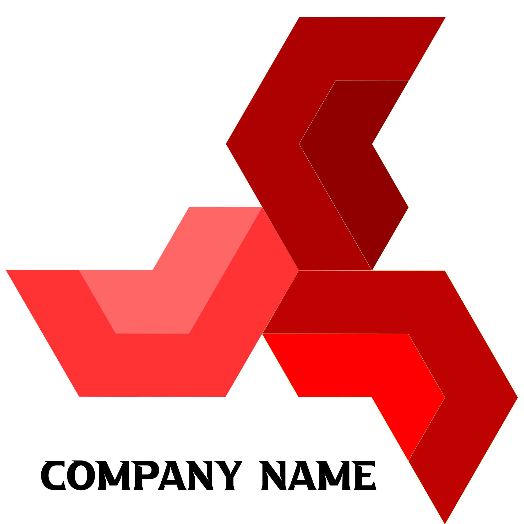 company logo design in illustrator preview image.