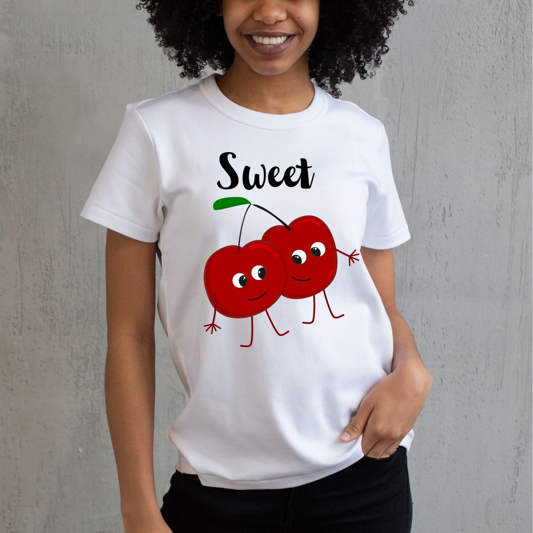 sweet cherries design preview image.