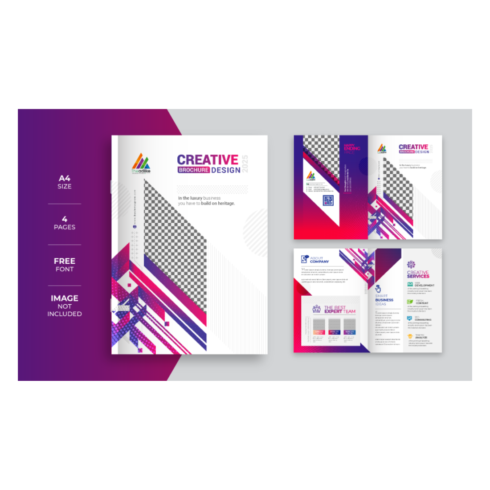 7 Type Creative Brochures ~ new Branded Printable Brochure cover image.