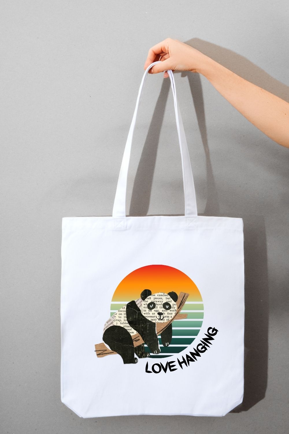 cute and cuddly Panda design pinterest preview image.