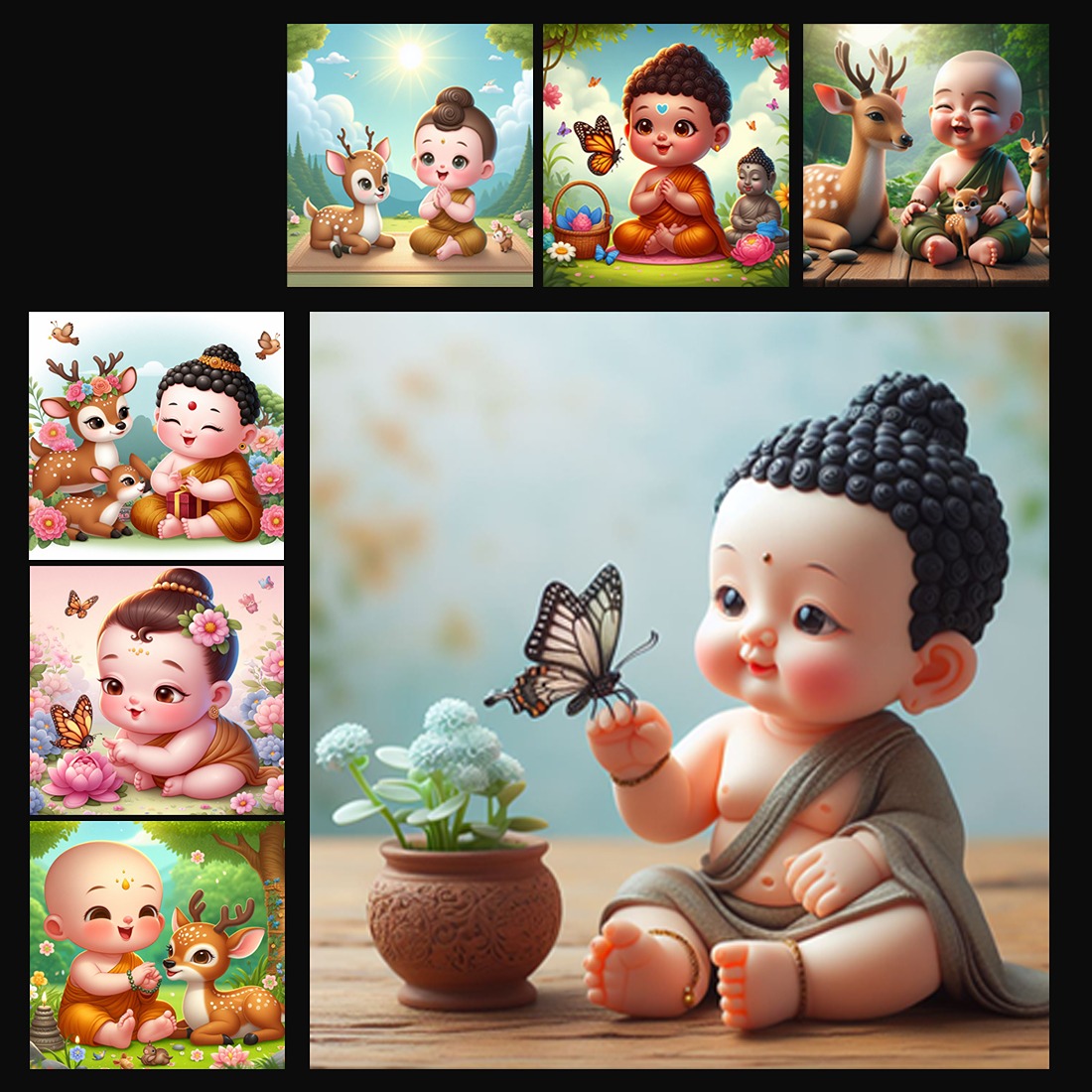 Cute Buddha Baby images preview image.