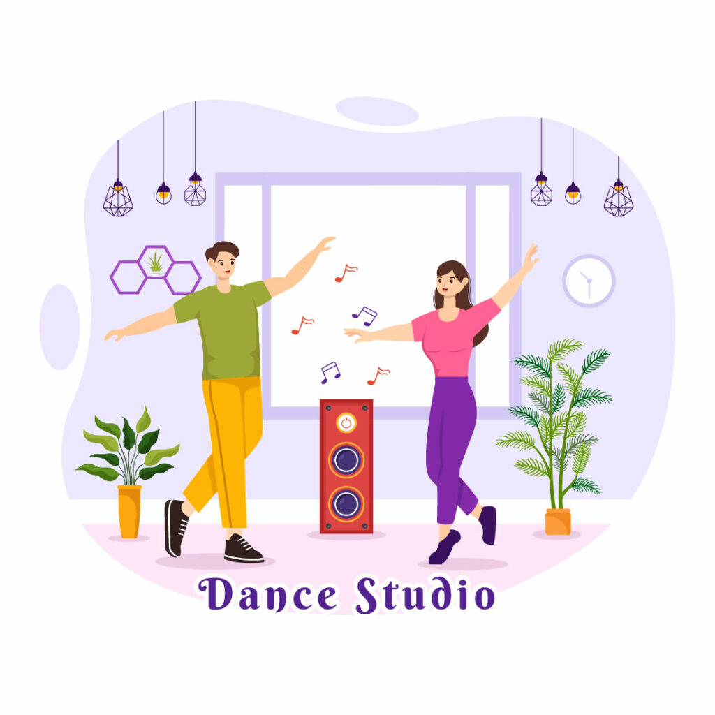 12 Dance Studio Illustration - MasterBundles