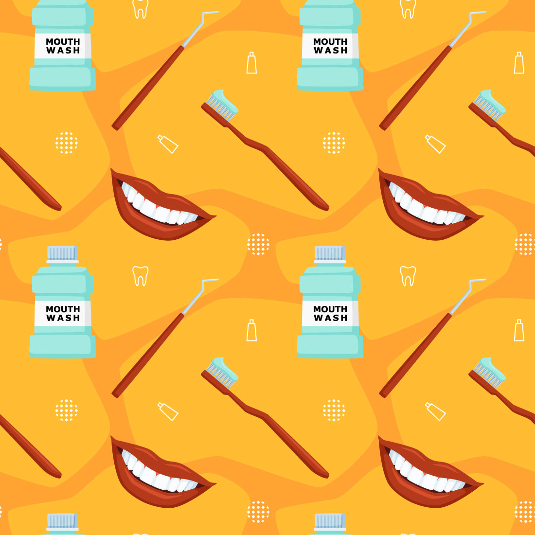 Dental Seamless Pattern cover image.