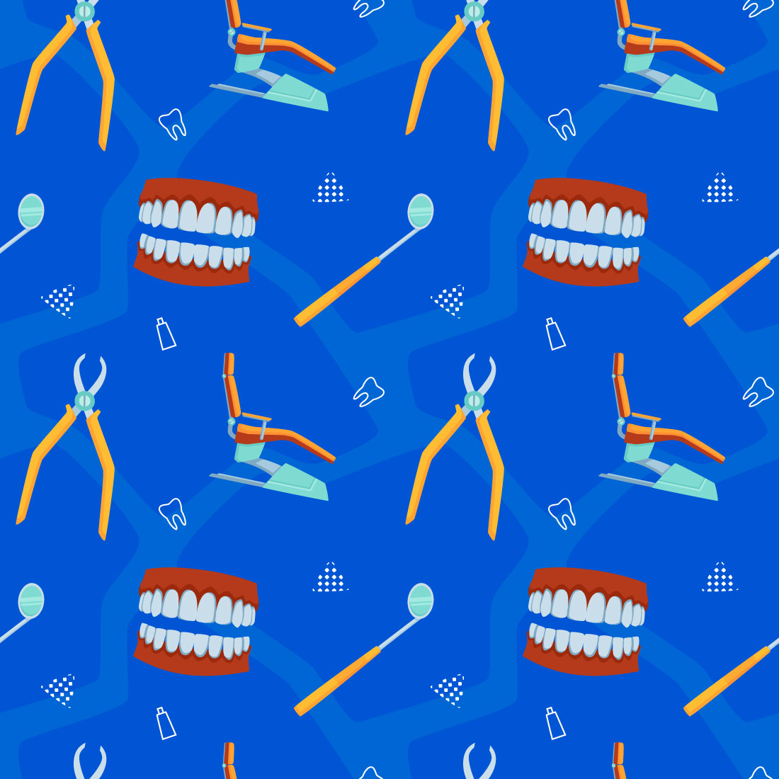 Dental Seamless Pattern preview image.