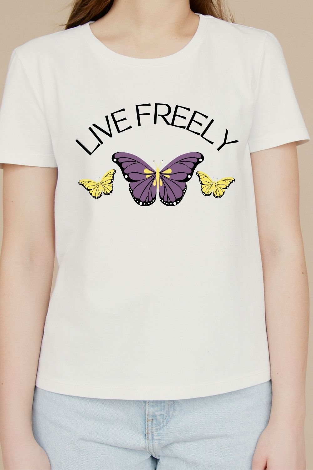 "Live Freely" beautiful design pinterest preview image.