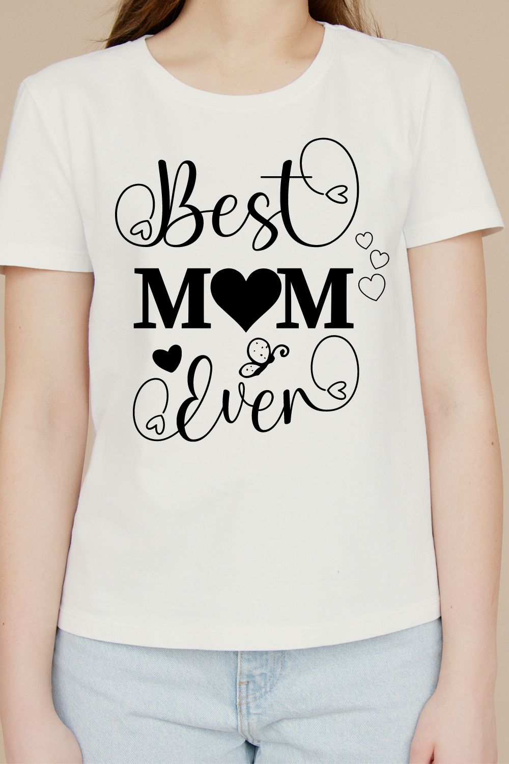 Best Mom Ever design pinterest preview image.