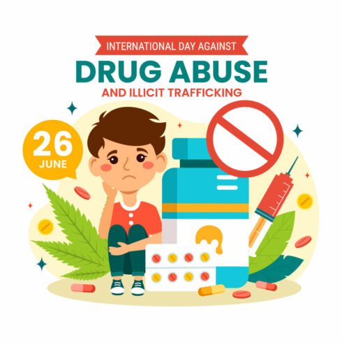 12 Drug Abuse and Trafficking illustration cover image.