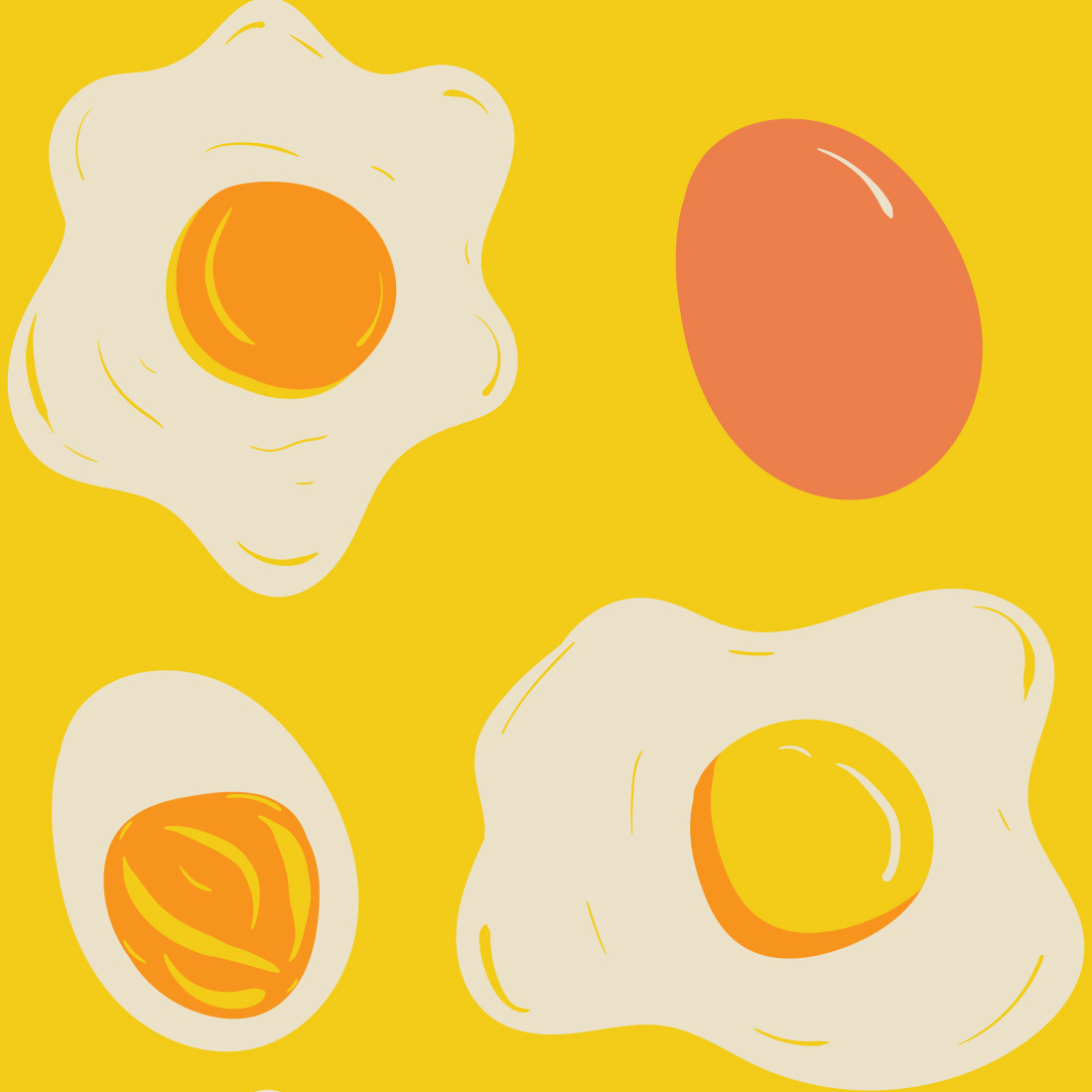 Egg Seamless Pattern preview image.