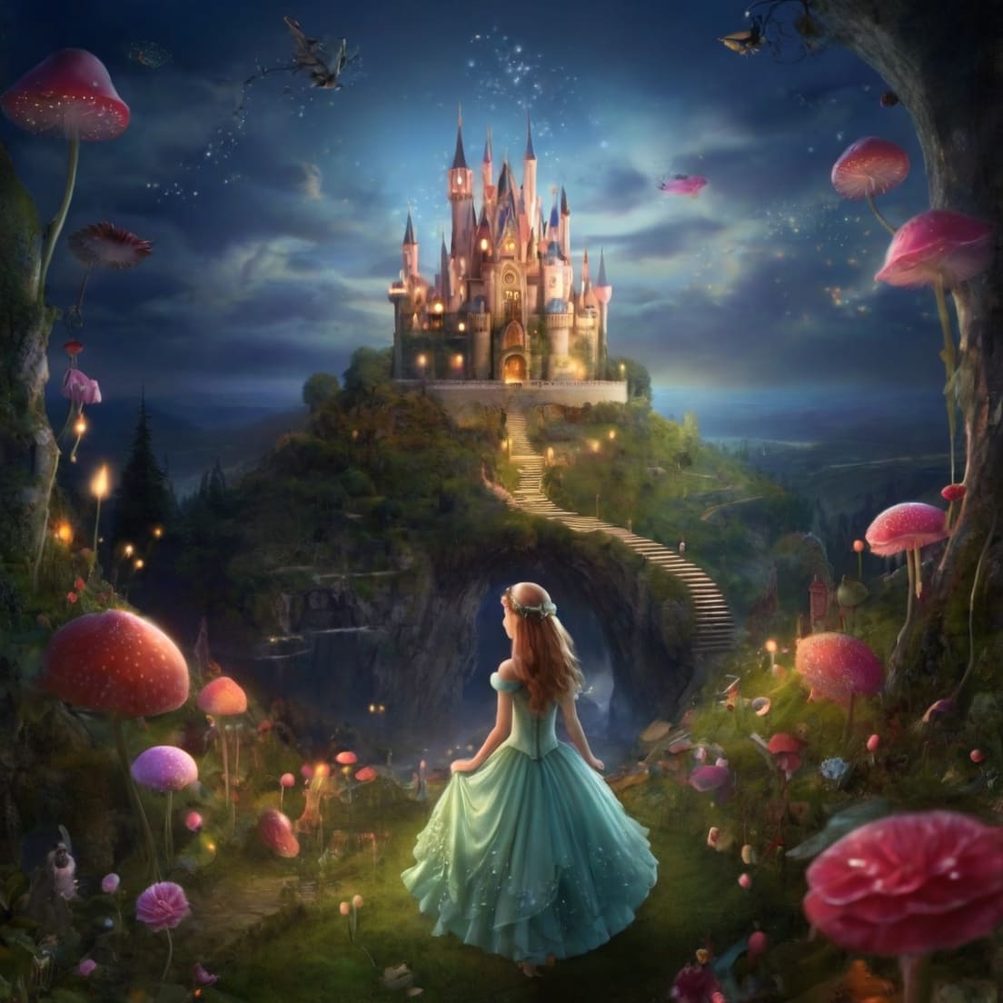 fairy kingdom, princess, castle preview image.