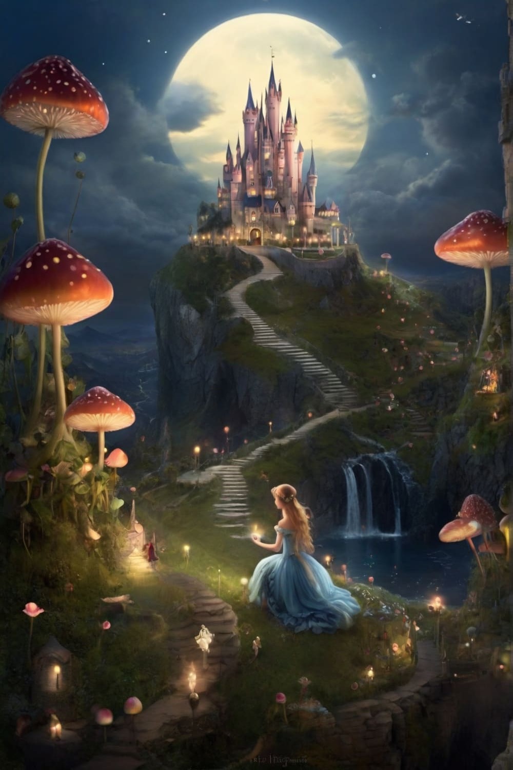 fairy kingdom, princess, castle pinterest preview image.