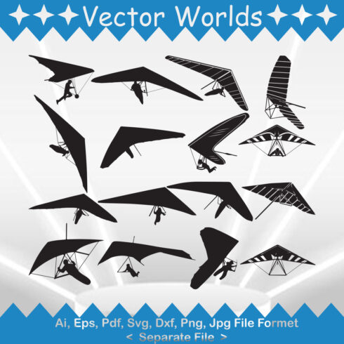 Gliding SVG Vector Design cover image.