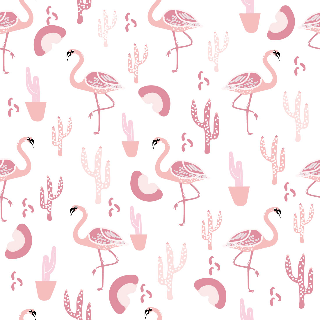 Flamingo Seamless Pattern preview image.