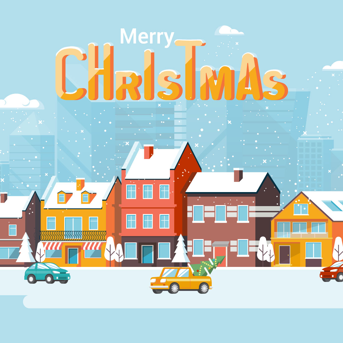 flat design concept banner merry christmas 3 converted 371