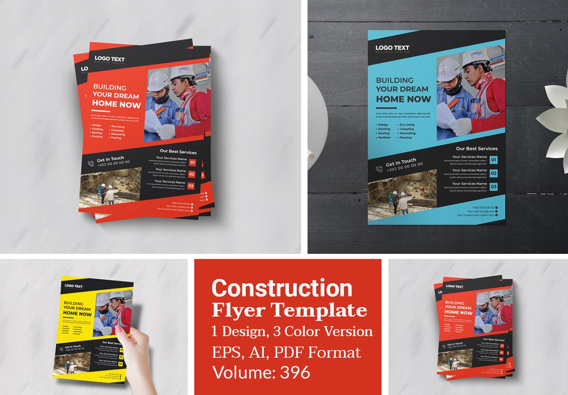 flyer templates cover 396 165