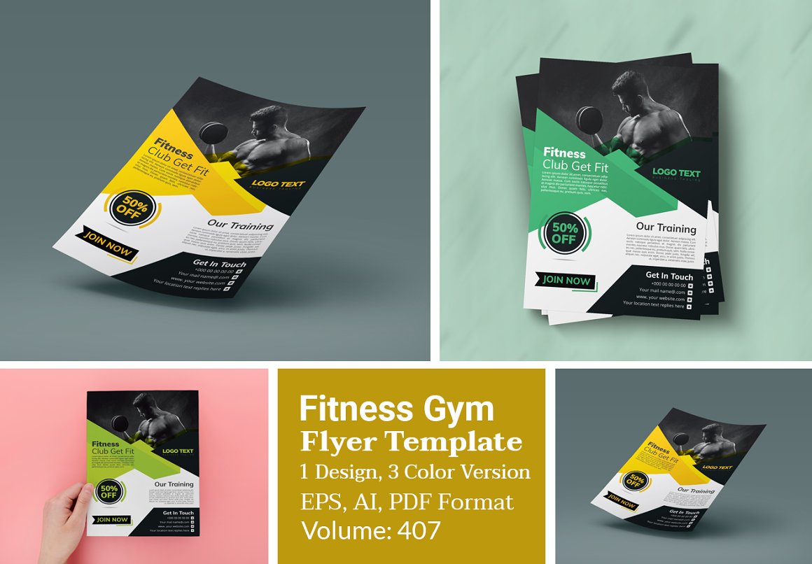 flyer templates cover 407 854