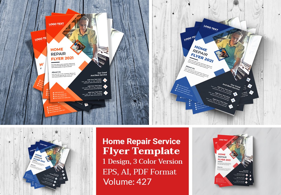 flyer templates cover 427 194