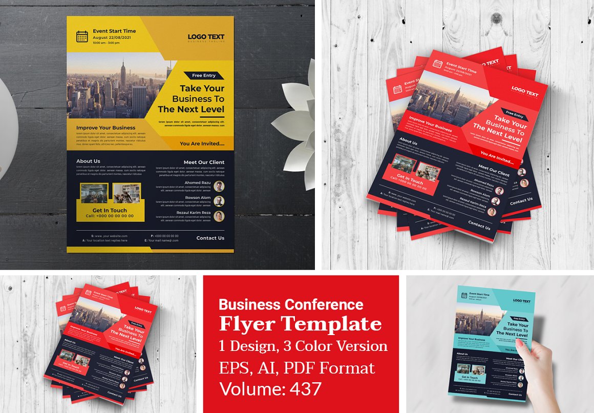 flyer templates cover 437 368